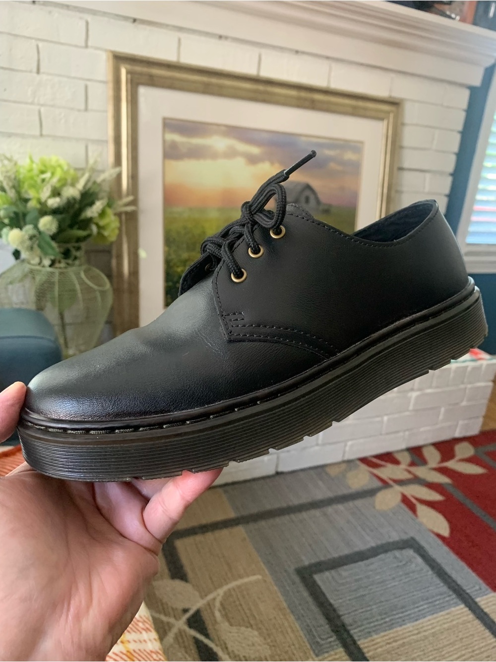Dr. Martens Air Wair Zavala Black Leather Oxfords - 8 US M / 9 US L - Like New